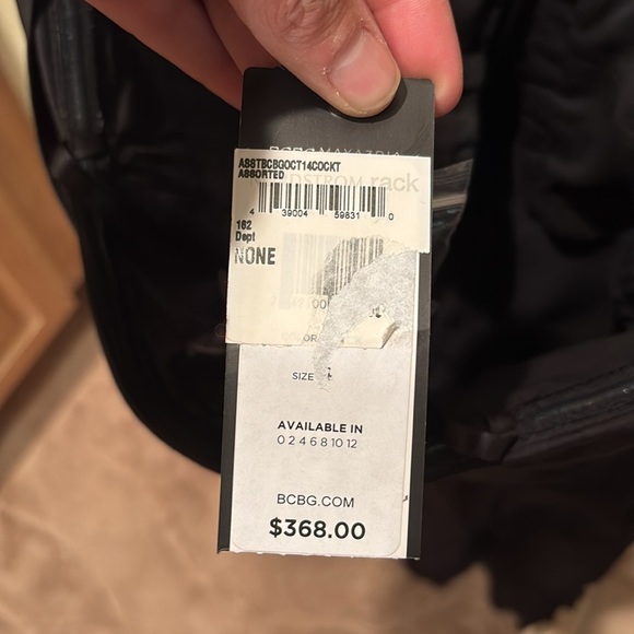 NWT BCBG Max Azria Elegant Black Ruffle Dress - Picture 8 of 12